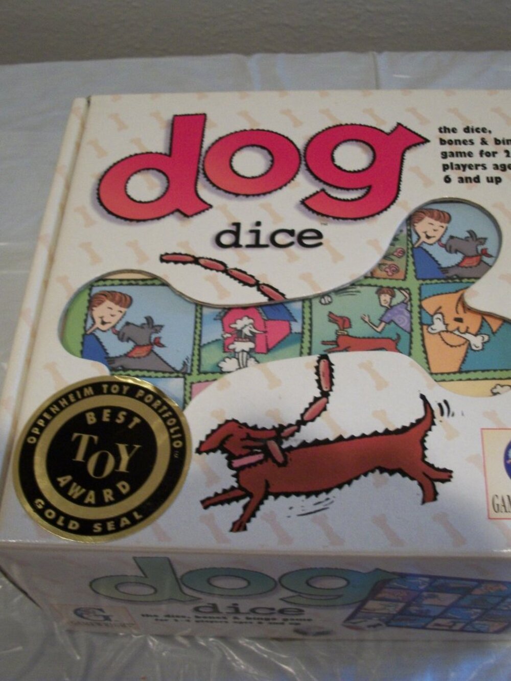 Vintage 1997 Dog Dice GameWright Bingo Game EUC